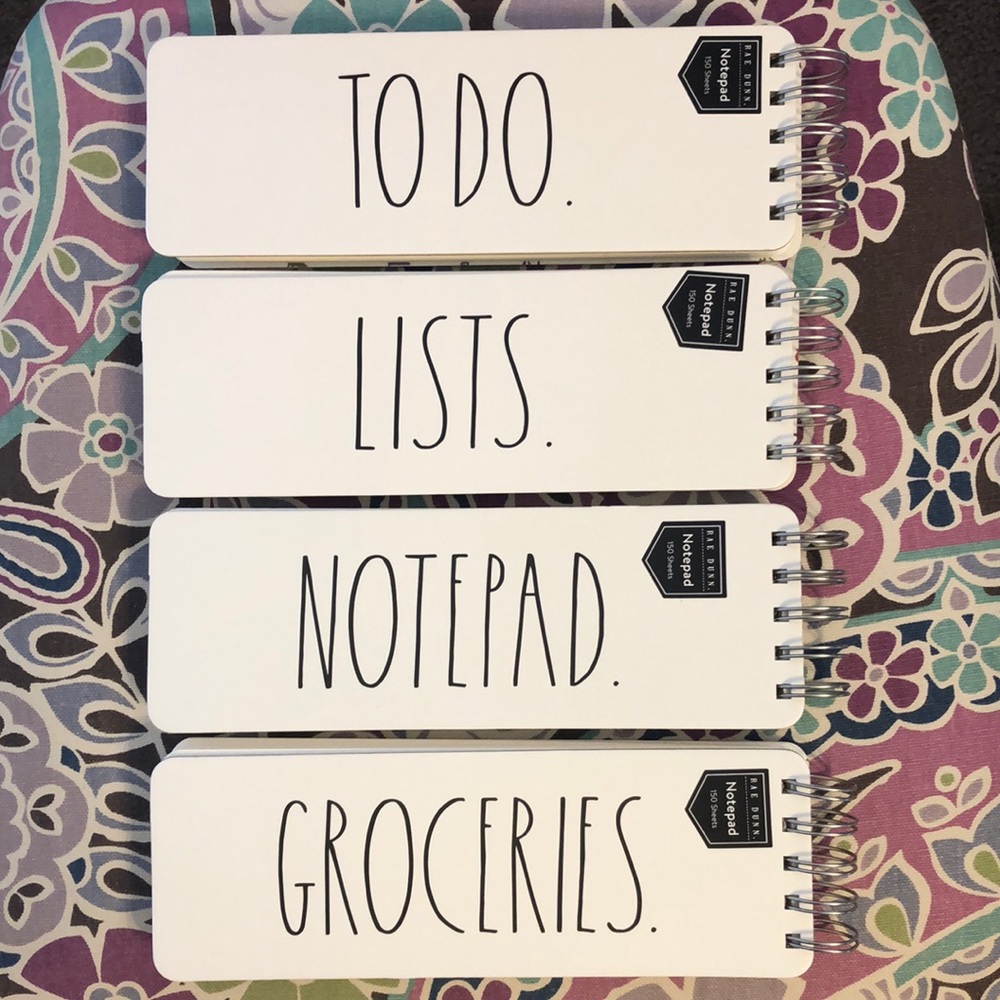 Rae Dunn Notepad Set of 4